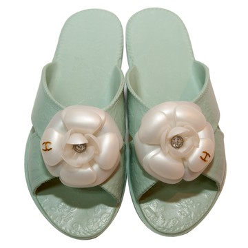 新宇實業 EVA花朵室內拖鞋  1個  250mm  薄荷綠