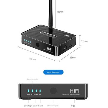 AUX藍牙接收器適配器轉接老音箱功放機專用3.5mm無線音頻改裝模塊