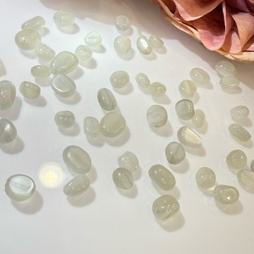 【隔日到貨】綠月光 灰月光 水晶 隨形有孔洞 DIY串珠 手作飾品材料  實拍現貨 台灣出貨C.T 晶寶