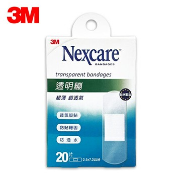 OK繃【3M】3M Nexcare 透明繃 20片裝(2.5x7.2公分) 透明繃帶