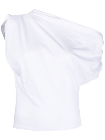 Wild Cashmere - one-shoulder cotton top - women - Spandex/Elastane/Cotton - 46 - White