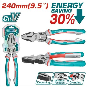 『油工廠』TOTAL 省力 鋼絲鉗 9.5吋 老虎鉗 手工具