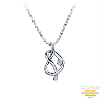 彩糖鑽工坊 鑽石3分 愛心鑽石項鍊 (天然鑽石 永結同心 系列 輕珠寶)