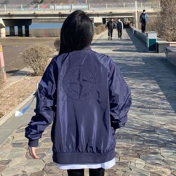 潮牌高街國潮飛行員棒球服女春秋季寬松薄款設計感沖鋒衣夾克外套