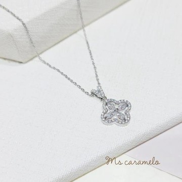 【焦糖小姐 Ms caramelo】316鈦鋼 幸運草項鍊