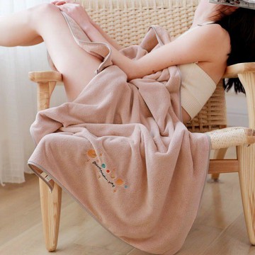 🎀臺灣出貨🎀浴巾成人男女家用加大吸水不掉毛刺繡裹巾批發洗臉洗澡大毛巾 浴巾 吸水 快乾 大浴巾 吸水浴巾 可穿式浴巾