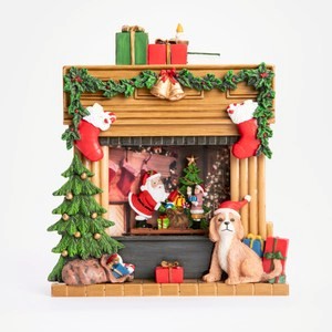 奧可利LED亮粉音樂擺飾 壁爐