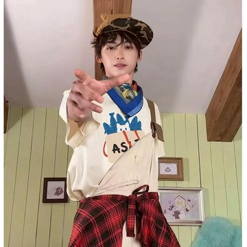 【臺灣新款】7-9逆愛衣服 短袖t恤 重磅夏季上衣 逆愛梓渝同款日系卡通短袖t恤女夏季寬松設計感情侶裝上衣服