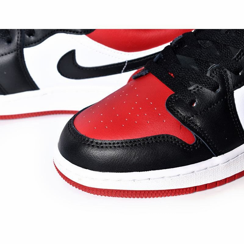 NIKE AIR JORDAN 1 LOW GS BRED TOE ナイキ エア ジョーダン ロー スニーカー ( ブレッド 赤 白 黒 シカゴ  553560-612 ) | LINEショッピング