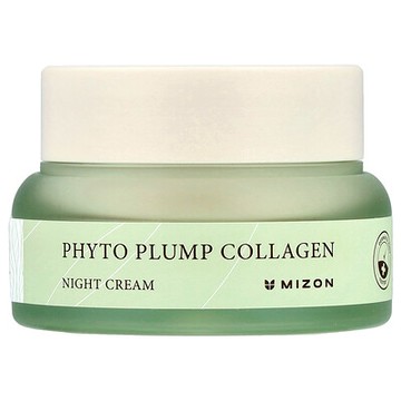 Mizon, 植物豐盈膠原蛋白，晚霜，1.69 液量盎司（50 毫升）