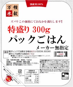 メーカー指定なし パックご飯 300ｇ x 48袋　2もしくは4ケース