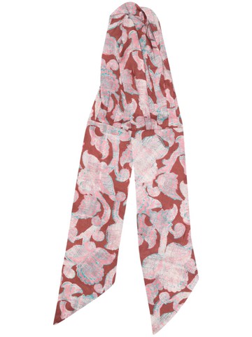 Ba&Sh - abstract-print silk hair tie - women - Silk - One Size - Pink