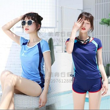 泳衣分體女溫泉保守遮肉高檔大碼學生遮肚顯瘦女式游泳裝【倪醬小鋪】