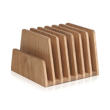 【桐趣】桐事務所實木7格文件夾-2色可選胡桃