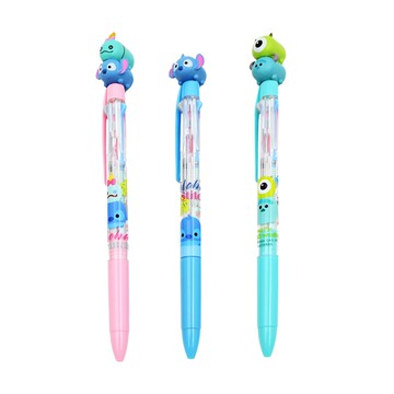 hM PLUS 迪士尼史迪奇造型三色筆組  0.5毫米  混合顏色  1組