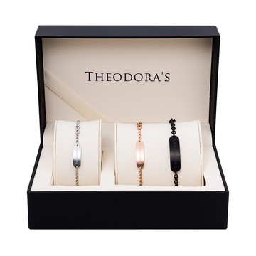 【THEODORA'S】親子禮盒-莫比烏斯 西德鋼親子手鍊組【希奧朵拉】