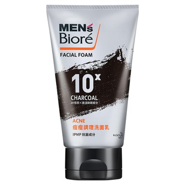 MEN's Biore 痘痘調理洗面乳 10倍炭 控油 ACNE IPMP抗菌成分  100g  1條