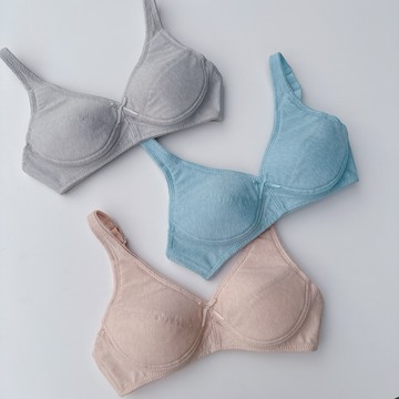 台灣製造-Morona茉娜精緻手工內衣/NO.2588 彈性網無鋼圈B-C罩杯內衣(吸濕排汗)/成長型內衣