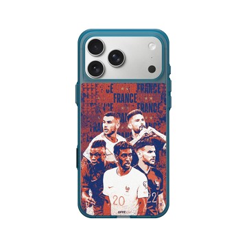 iPhone 17 Pro Max Clear (相機按鈕) 夜幕藍 - FFF - France National team - Pattern