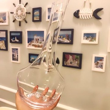 紅酒快速醒酒器家用套裝歐式小奢華斜口小號加厚葡萄酒蝸牛醒酒器