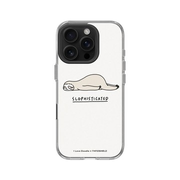 iPhone 16 Pro Clear Case（相機按鈕） 透明 - ilovedoodle (Lim Heng Swee) - Slophisticated 樹懶