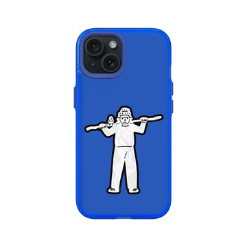 iPhone 15 Clear 激光藍 - Abei - MaskBoy, 棍子與小鳥