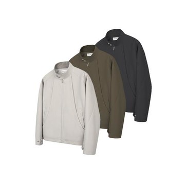 REVERREACT哈靈頓飛邊夾克短寬外套立領休閑cleanfit寬松帆布秋冬