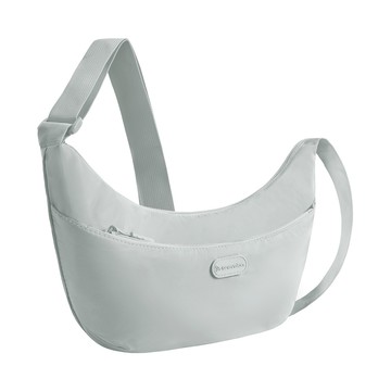 《TRAVELON》輕便雙層斜背彎月包(太空灰)