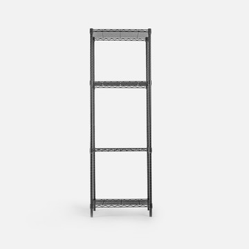 特力屋 烤漆四層架 寬60x深35x高180公分 黑 鋼鐵級荷重單層80公斤 書架 收納架 電器架 置物架