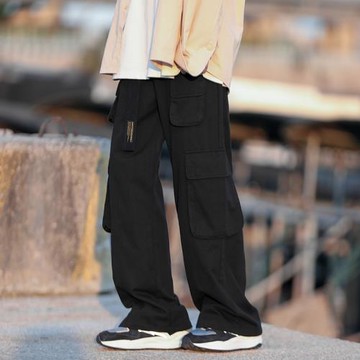 工裝褲男春秋潮牌日系復古cityboy褲子ins潮流寬松闊腿褲休閑男褲