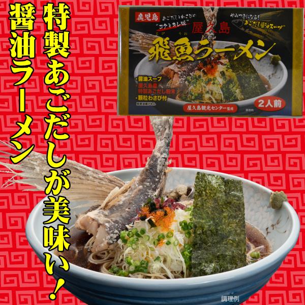 屋久島飛魚ラーメン 即席油揚げめん2人前