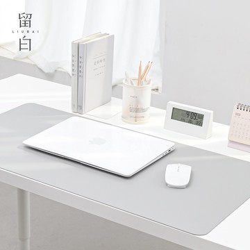 純色雙面皮革筆記本電腦墊 學生宿舍桌墊防油餐墊 多功能鼠標墊大