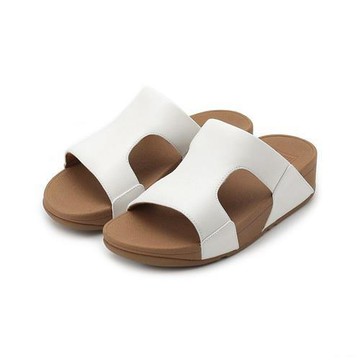 FITFLOP LULU 皮革H型拖鞋 白 6212-16354 女鞋