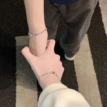 荊棘雙環情侶手鏈小眾設計一對高級輕奢獨特新穎手環個性百搭配飾 z8112