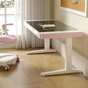 加工定制智能電動升降書桌學生學習桌家用兒童站立寫字桌子可移動[DD100109]