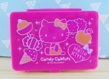 【震撼精品百貨】Hello Kitty 凱蒂貓~KITTY飾品盒附鏡-桃冰淇淋