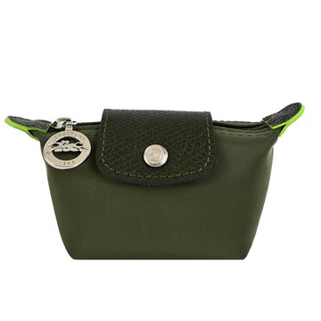 LONGCHAMP LE PLIAGE GREEN系列再生尼龍水餃零錢包（森林綠） _廠商直送
