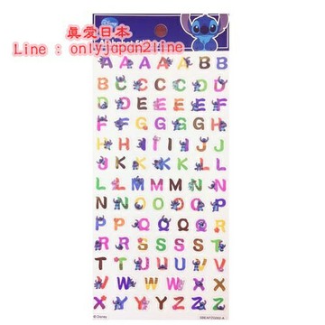 真愛日本 16093000047\t字母貼紙-史迪奇   迪士尼 星際寶貝 史迪奇  文具 正品 限量