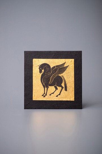 佩加索斯 丙午年生肖片皿 馬年 金箔片皿 新年