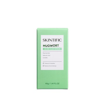 SKINTIFIC固體泥膜棒40g-艾草