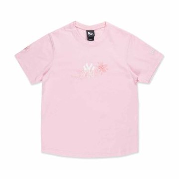 NEW ERA 男女 短袖上衣 FLORAL 紐約洋基 粉紅 NE14500140