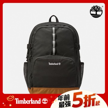 (領券再折)Timberland官方旗艦 中性黑色31公升休閒後背包|A43CB001