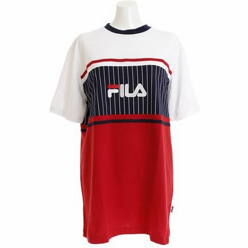 フィラ Fila Tシャツ レディース 半袖 切替 Big Fl5443 01 レディース 通販 Lineポイント最大0 5 Get Lineショッピング