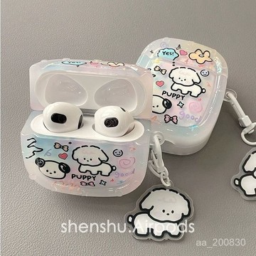 ✨限時特惠✨ins塗鴉狗狗適用Airpodspro2保護套airpods1/2/3代耳機殻軟新三代