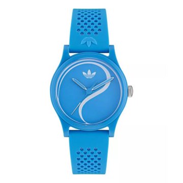 ADIDAS 愛迪達 Game Two 矽膠錶帶_AOSY25520_藍_38mm