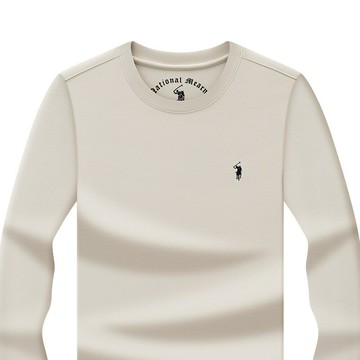 【新款熱賣】經典款保羅男士衛衣萬針刺繡小馬標長袖體恤日常百搭通勤穿搭男式