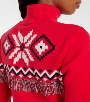 The Upside Keystone Blanche cotton-blend ski top