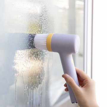 清潔刷 小熊usb電動清潔刷無線手持廚房浴室瓷磚擦玻璃洗碗神器四刷頭【摩可美家】