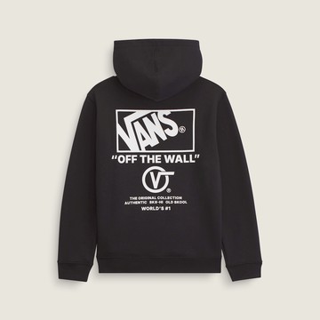 Stacked Hi Pullover 中童款黑色連帽大學T