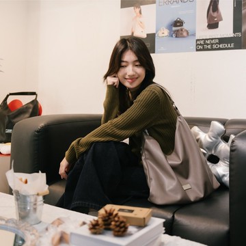 【DOUGHNUT】單肩包 流浪包 肩背包 手提包 托特包 Placid ER-灰